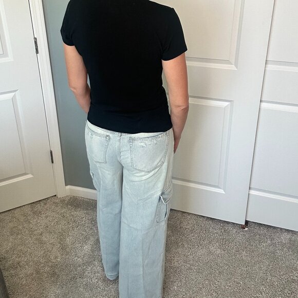 NWT Oliver Logan Madison Midrise Cargo Jeans Sustainable Ethical Size 33 - Picture 3 of 3